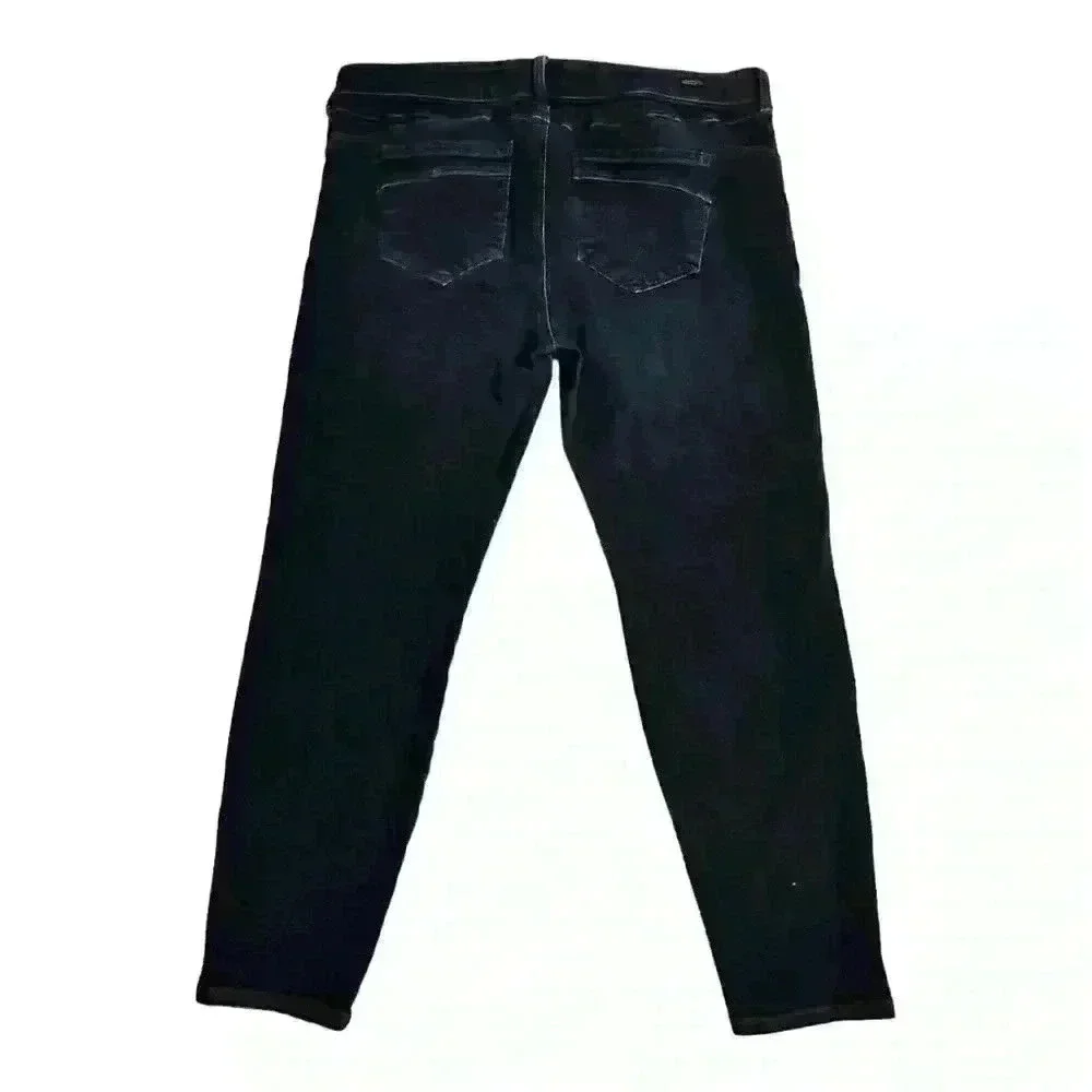 Liverpool Mid Rise Skinny Ankle Jeans Blackout Blue Size 14P